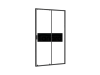 BESCO Drzwi prysznicowe przesuwne Zarya Black 100 DZB-100